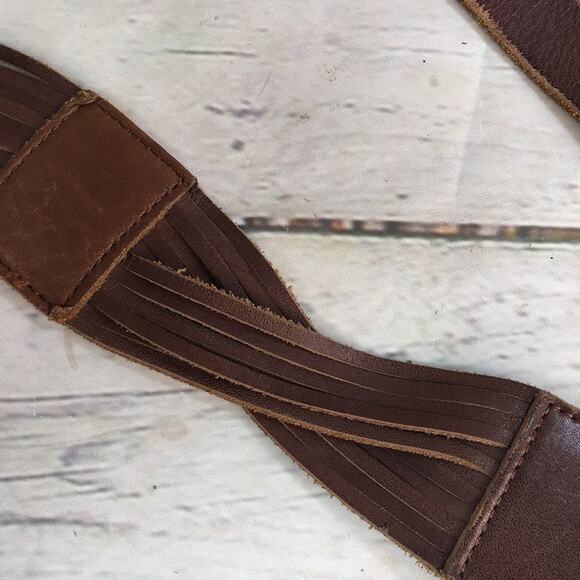 Promod Leather Belt Made in Italy Size‎ Medium Brown Boho - Picture 4 of 6
